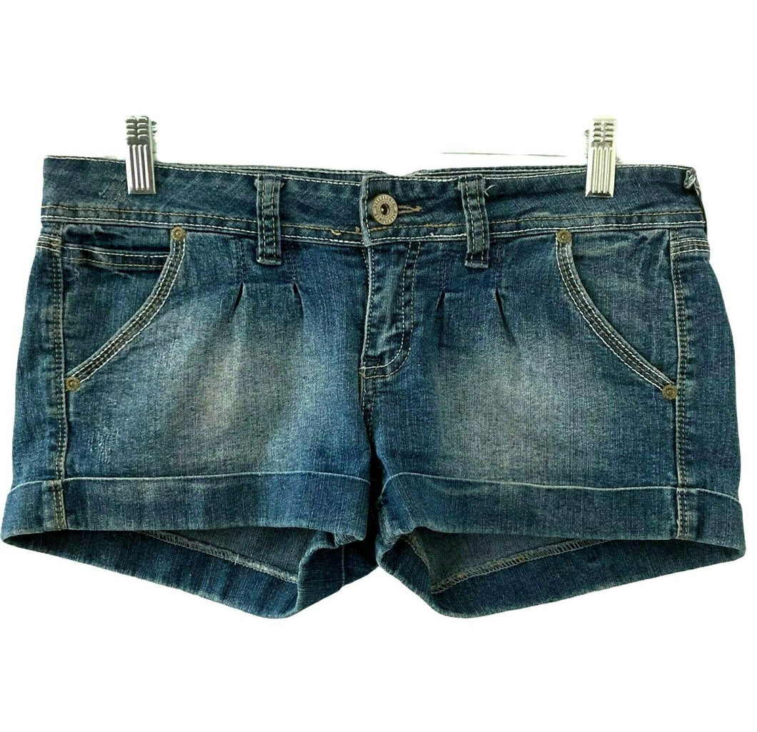 Wallflower Womens Blue Denim Short Shorts Juniors Size 7