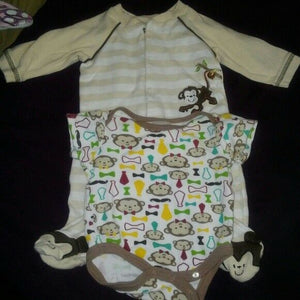 Little Me and Baby Gear 2 pack one piece bundle 3 months