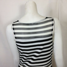 Load image into Gallery viewer, Womens Black and White Striped Dress Medium