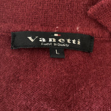 Load image into Gallery viewer, vintage vanetti sweater womens large cashmere blend burgundy