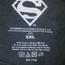 Load image into Gallery viewer, Dc Comics Superman Mens Black on Black S on Chest Tshirt 2XL