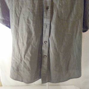 Burt Pulitzer Collectors Edition Mens Dark Green White Striped Casual Shirt L