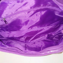 Load image into Gallery viewer, Vinyl Womens Violet Colored Hobo Purse 2 Piece Set Medium
