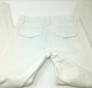 Khakis by Gap Super Skinny Low Rise White Denim Jeans 00