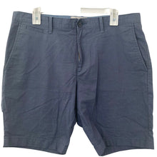 Load image into Gallery viewer, Penguin Shorts Mens Business Casual Blue Size 34 Micro Striped