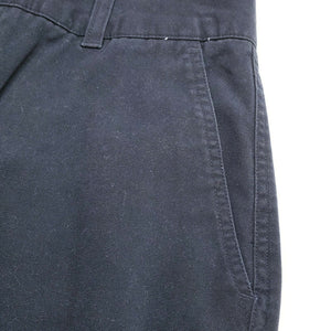 Point Zero Mens Black Twill Casual High Rise Wide Leg Cargo Pants 32