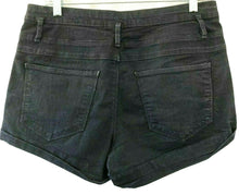 Load image into Gallery viewer, Refuge Jeans Shorts Womens Black Hig Waist Denim Short Shorts Size 8 Mag 3