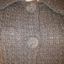 Load image into Gallery viewer, Carolyn Taylor Sweater Crochet Womens Light Brown White Marbled Size S