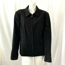 Load image into Gallery viewer, Worthington Works Stretch Seperates Womens Black Zip Front Jacket Size 14