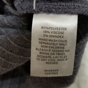 BP. Womens Charcoal Gray Long Sleeve Rib-Knit Crop Hoodie Sweatshirt Small NEW