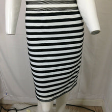 Load image into Gallery viewer, Womens Black and White Striped Dress Medium