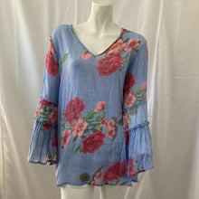 Load image into Gallery viewer, Zak &amp; Rachel Women’s Multicolored Floral Blouse Large