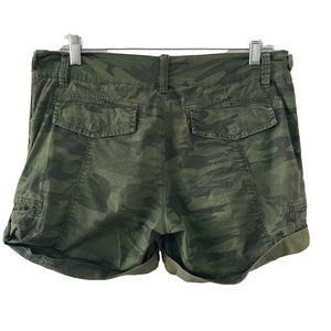 Sanctuary Shorts Switchback Cuffed Hiker Green Camo Womens Size 26