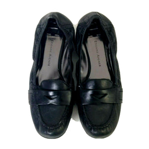 Etienne Aigner Shoes Loafers Womens Black Leather Size 7.5