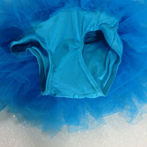 Unbranded Girls Blue and Red One Piece Tutu Dance Costume Xtra Small