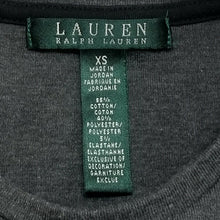 Load image into Gallery viewer, Lauren Ralph Lauren Top Womens Charcoal Gray Stretch Long Sleeve Pullover XS