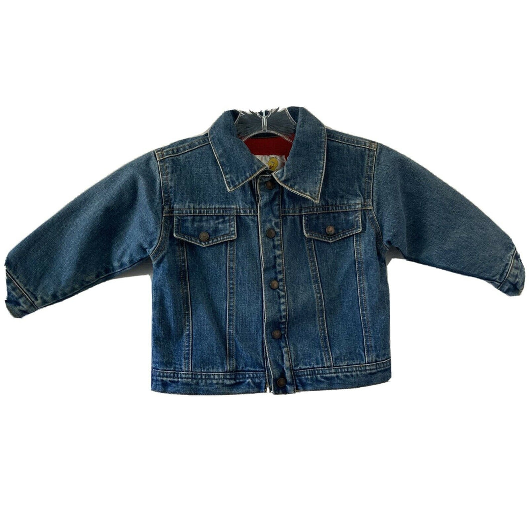 Sesame Street Child’s Blue Denim Trucker Jacket 24 Months