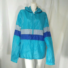 Load image into Gallery viewer, Buzzards Bay Vintage Womens Blue Half Zip Pullover Windbreaker Jacket Large