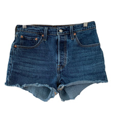Load image into Gallery viewer, Levis 501 Shorts Cutoff Womens 28 Button Fly Blue
