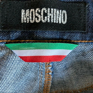 Moschino Italian Mens Dark Wash Blue Denim Jeans UK 36 US XL