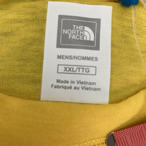 The Northface Mens Reaxion Yellow Tshirt Mens 2XL