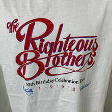 Load image into Gallery viewer, Vintage Righteous Brothers 50th Anniversary Tour 1991 White T-shirt XL brand new