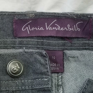 Gloria Vanderbilt Jeans Amanda Womens Size 10 Faded Black