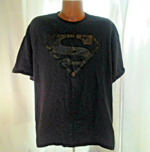 Load image into Gallery viewer, Dc Comics Superman Mens Black on Black S on Chest Tshirt 2XL