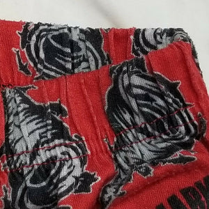 Boys Red Black Sharknado Survivor Pajama Shorts 10/12 shark jaws horror cult