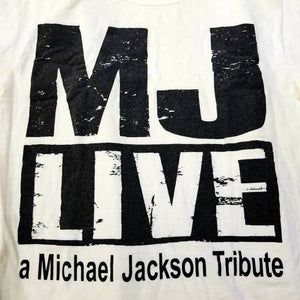 C Port & Company Adults Mens Womens White MJ Live Michael Jackson Tshirt  S