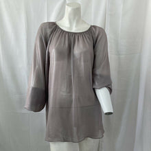 Load image into Gallery viewer, Prologue Womens Semi Sheer Long Sleeve Shimmer Blouse Size XL