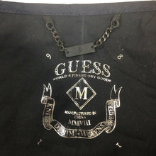 Load image into Gallery viewer, Guess Worlds Finest Dry Good Mens Black Crushed Velvet VTG 80&#39;s Vest Medium rare