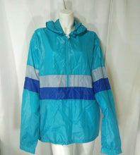 Load image into Gallery viewer, Buzzards Bay Vintage Womens Blue Half Zip Pullover Windbreaker Jacket Large