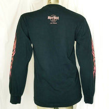 Load image into Gallery viewer, Hard Rock Hotel &amp; Casino Black Red Tribal Flames Las Vegas long sleeve Shirt S