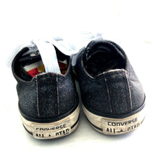 Load image into Gallery viewer, Converse All Stars Chuck Taylors Womens Black Glitter Low Tops Mens 4 Womens 6
