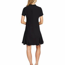 Load image into Gallery viewer, CeCe A-Line Bow Dress Shift Womens Black Size 8 Pussybow Classic