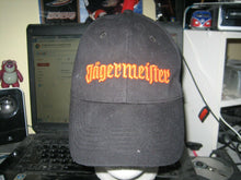 Load image into Gallery viewer, JAGERMEISTER BASEBALL HAT CAP BEER ADULT ONE SIZE BLACK ORANGE JAGER SHOT