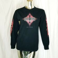 Load image into Gallery viewer, Hard Rock Hotel &amp; Casino Black Red Tribal Flames Las Vegas long sleeve Shirt S