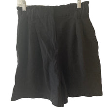 Load image into Gallery viewer, H&amp;M Shorts Womens Black Paperbag Waist Size 8 High Waist