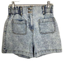 Load image into Gallery viewer, SO Shorts Denim Acid Wash Paperbag Waist Womens Juniors Size 9