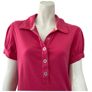The Northface Womens Pink Shirt Small Polo Golf Style