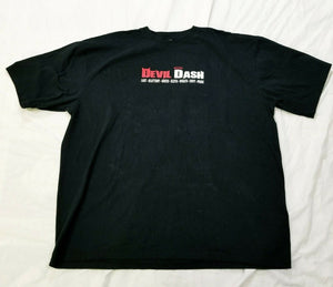 ZYNC Mens Black Devil Dash Crew Neck Short Sleeve Tshirt Size 2XL