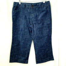 Load image into Gallery viewer, Daisy Fuentes Petites Womens Dark Wash Blue Capris 10P