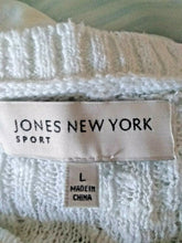 Load image into Gallery viewer, Jones New York Sport Womens White Pullover Sweater Large