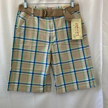 Load image into Gallery viewer, Carter&#39;s Watch The Wear Shorts Boys Plaid Boys Size 18 Light Brown Plaid