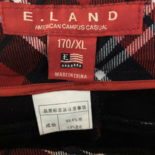Load image into Gallery viewer, E land Pants Black w Red Plaid Womens Size XL Schoolgirl Uniform