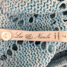 Load image into Gallery viewer, Leo &amp; Nicole Sweater Womens Large Light Blue Knit