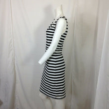 Load image into Gallery viewer, Womens Black and White Striped Dress Medium