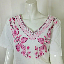 Load image into Gallery viewer, Misslook Womens Pink and White Floral Blouse Extra Large