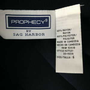 Prophecy By Sag Harbor Womens Vintage 80s Career Blouse Size 6